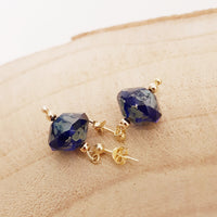 Blauw czech delight/ verguld