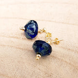 Blauw czech delight/ verguld